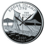 Rhode Island State Quarter Clock