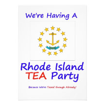 Rhode Island T.E.A. PARTY INVITATIONS