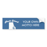 Rhode Island - We are not an island T-shirt Bumper Stickers