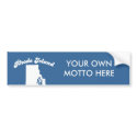 Rhode Island - We are not an island T-shirt bumper stickers
