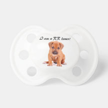 Rhodesian Ridgeback baby pacifier