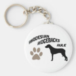 Rhodesian Ridgebacks Rule Key Chain