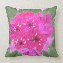 Rhododendron Flower Pillow