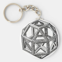 Rhombicuboctahedron, Leonardo Da Vinci Keychains
