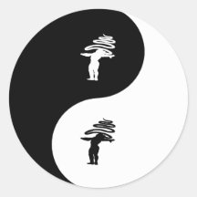 Rhythmic Gymnastics Yin Yang Stickers