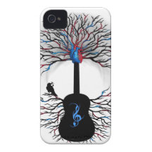 Rhythms of the Heart - ( surreal guitar art ) Case-Mate iPhone 4 Case