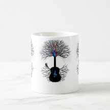 Rhythms of the Heart - ( surreal guitar art ) Mugs