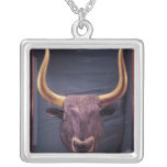 Rhyton in the shape of a bull's head, necklaces