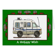 Rialta Winnebago Camper RV Holiday Wish Card