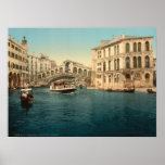 Rialto Bridge and Grand Canal, Venice, Italy Print