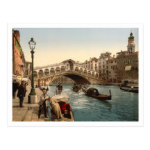 Rialto Bridge II, Venice, Italy Post Card