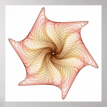 Ribbed Seashell Poster