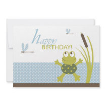 Ribbit Birthday Card B2 Invites