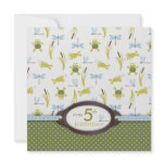 Ribbit Birthday Invitation Square