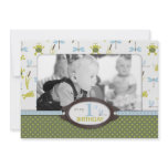 Ribbit Birthday Photo Invitation Card