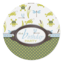 Ribbit Birthday Sticker B