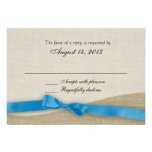 Ribbon and Burlap Response Card