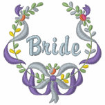 Ribbon and Floral - Bride embroidered shirts