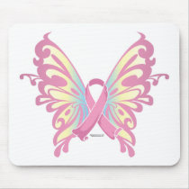 Ribbon Butterfly Mouse Mat