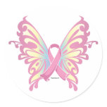 Ribbon Butterfly stickers