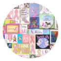 Ribbon Collage Envelope Seals stickers
