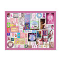 Ribbon Collage Postcard