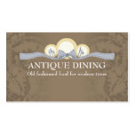 Ribbon dinner plates chef catering business cards