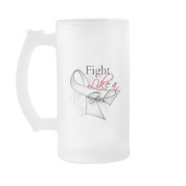 Ribbon - Fight Like a Girl - Lung Cancer Mug