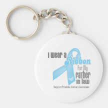Ribbon For My Father-in-Law - Prostate Cancer Key Chain