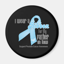 Ribbon For My Father-in-Law - Prostate Cancer Fridge Magnets