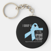 Ribbon For My Grandfather - Prostate Cancer Key Chains