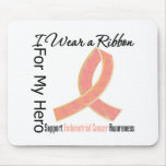 Ribbon For My Hero - Endometrial Cancer mousepads