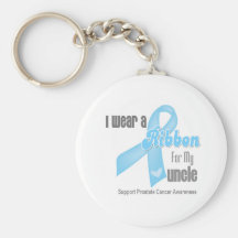 Ribbon For My Uncle - Prostate Cancer Keychains