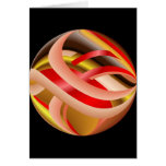 Ribbon Sphere Greeting Cards