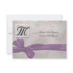 Ribbon Wedding RSVP (Lavender) invitations