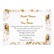Ribbons background wedding invite