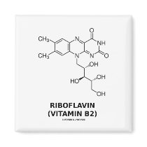 Riboflavin (Vitamin B2) Chemical Molecule