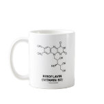 Riboflavin (Vitamin B2) Chemical Molecule mugs