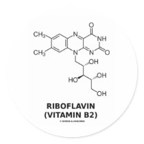 Riboflavin (Vitamin B2) Chemical Molecule
