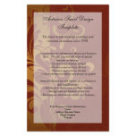 Rich Brick Red /Gold Swirl Program Menu or Flyer