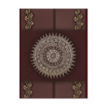 Rich brown red Indian decoration postcards