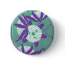 Rich Deco Floral Pinback Button