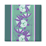 Rich Deco Floral Fridge Magnets