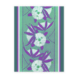 Rich Deco Floral Post Card