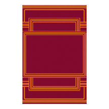 RICH Golden Streak Borders Personalized Stationery