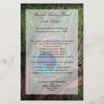 Rich Peacock Feather with Green Moss Flyer
