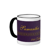 Rich Purple Wedding Mug