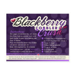 Rich Recipes - BLACKBERRY COBBLER CRUSH postcards
