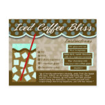 Rich Recipes - ICED COFFEE BLISS postcards