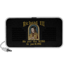 Richard III Put the King in ParKING tshirt Notebook Speakers